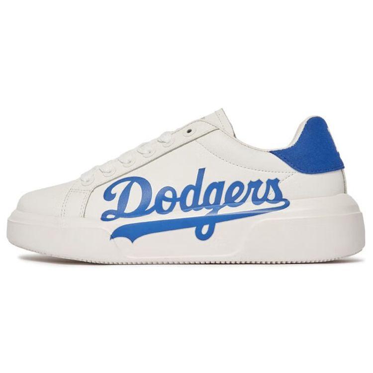 MLB Chunky Classic Synthetikleder Sportlich Lässig Rutschfest Stoßdämpfend Abriebfest Erhöhte Sohle Niedrig geschnittene Sneaker 3ASXXP12N-07BLD 37.5 white