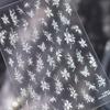 Elegant Silver Butterfly Frame Border Nail Art Stickers Hearts Stars Moon Feather Metal Self Adhesive Decoration Manicure Decal