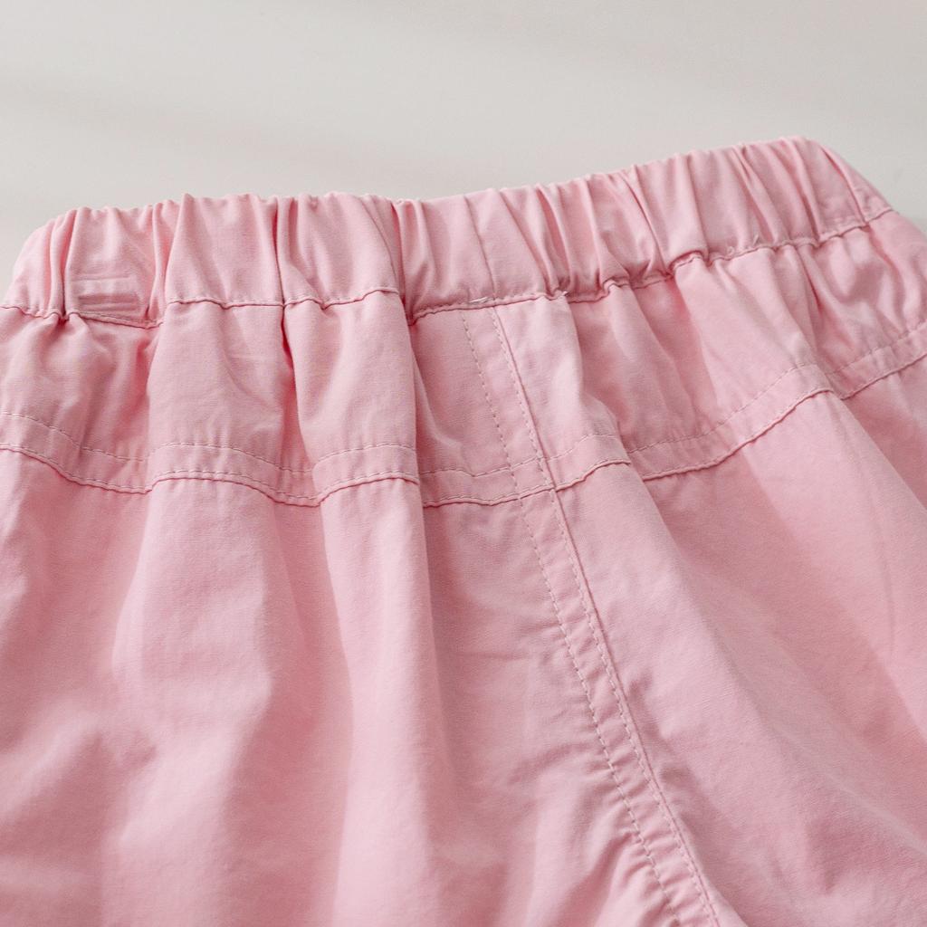 Girls' Summer Shorts Color Blocked Breathable Straight Leg Pants Baby Girls' Versatile Pants for Outdoor Wear