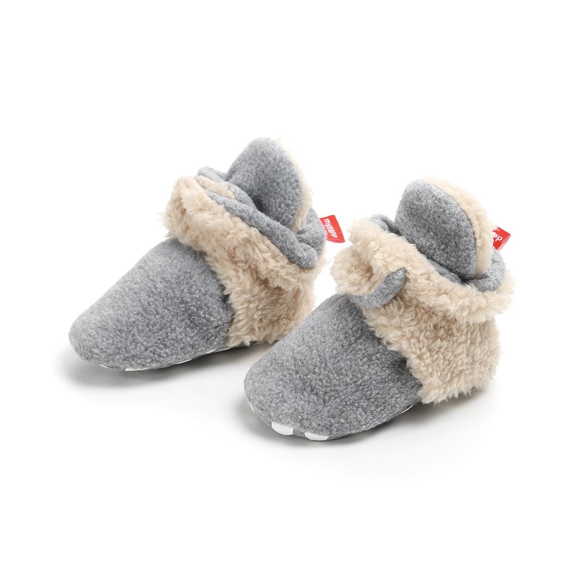 

MYGGPP Зимние носки, хлопковая обувь, детская обувь, обувь с мягкой подошвой для малышей, детская обувь средней высоты 13cm