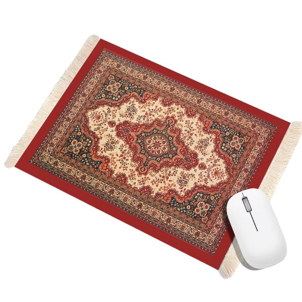 with Tassel Desk Mat Bohemia Computer Table Mat Multifunctional Carpet Mouse Pad  Gaming Setup