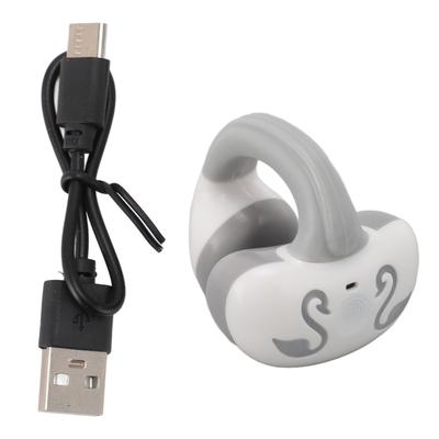 Open Ear Clip Headphone Single Ear Type C Bluetooth Headset Wireless Earbud for Driving Running