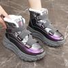 ZY winter velvet thickened snow boots new platform dad shoes student sports high top
