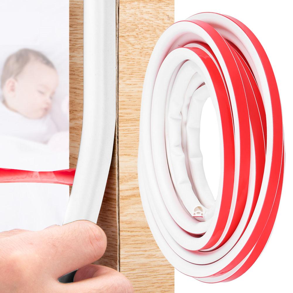 9x8MM 6M Silicone DShaped AntiTheft Door Sealing Strip Window Strip Household Supplies