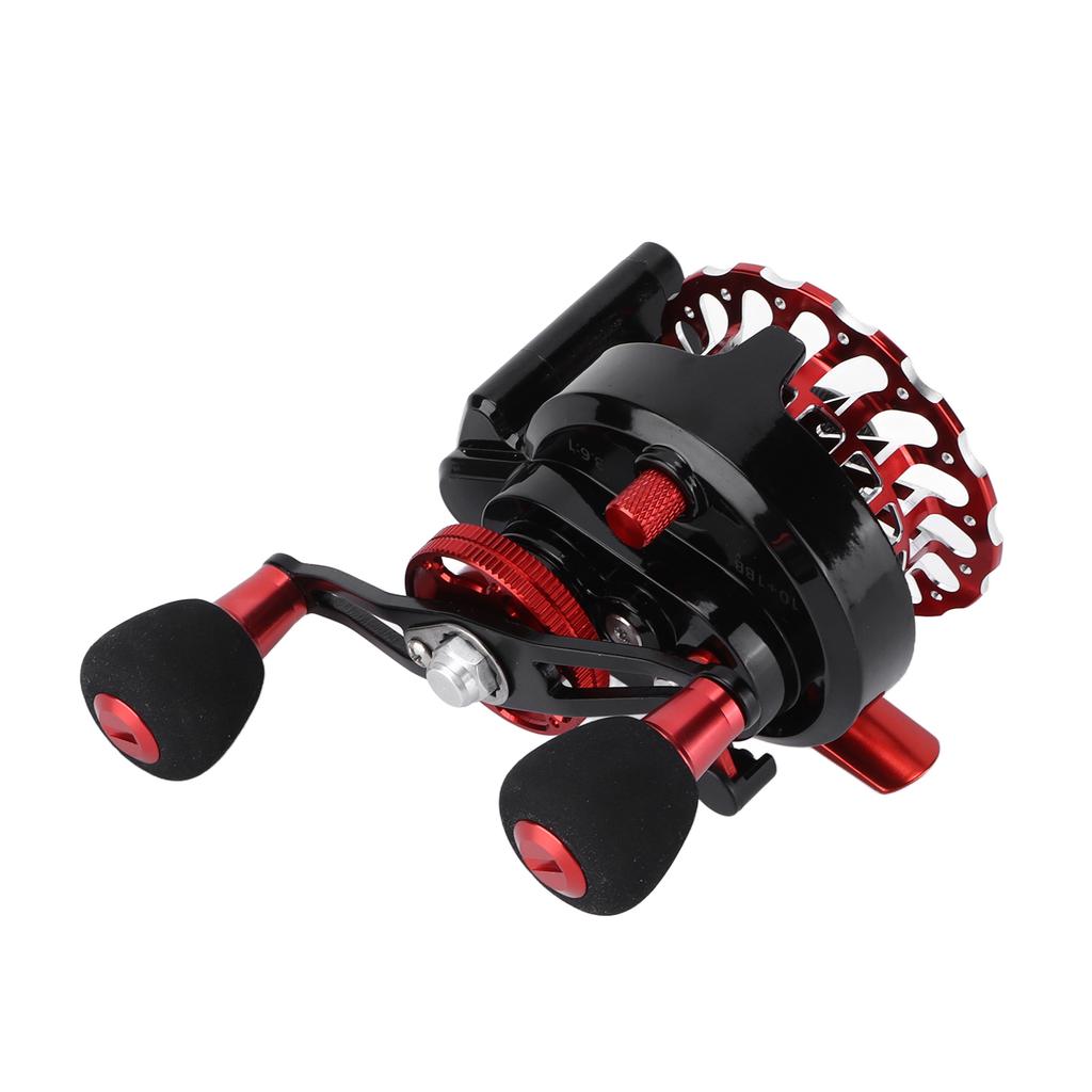 3.6:1 10+1BB Automatic Line Raft Fishing Reel Metal Wire Cup Magnetic Force Slow Down Reel(Carved Wire Cup Right Hand )