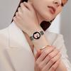 Wrist Strap with Silver Quick Release Connector For Samsung Galaxy Watch6/Watch6 Classic Genuine Leather Watch Band