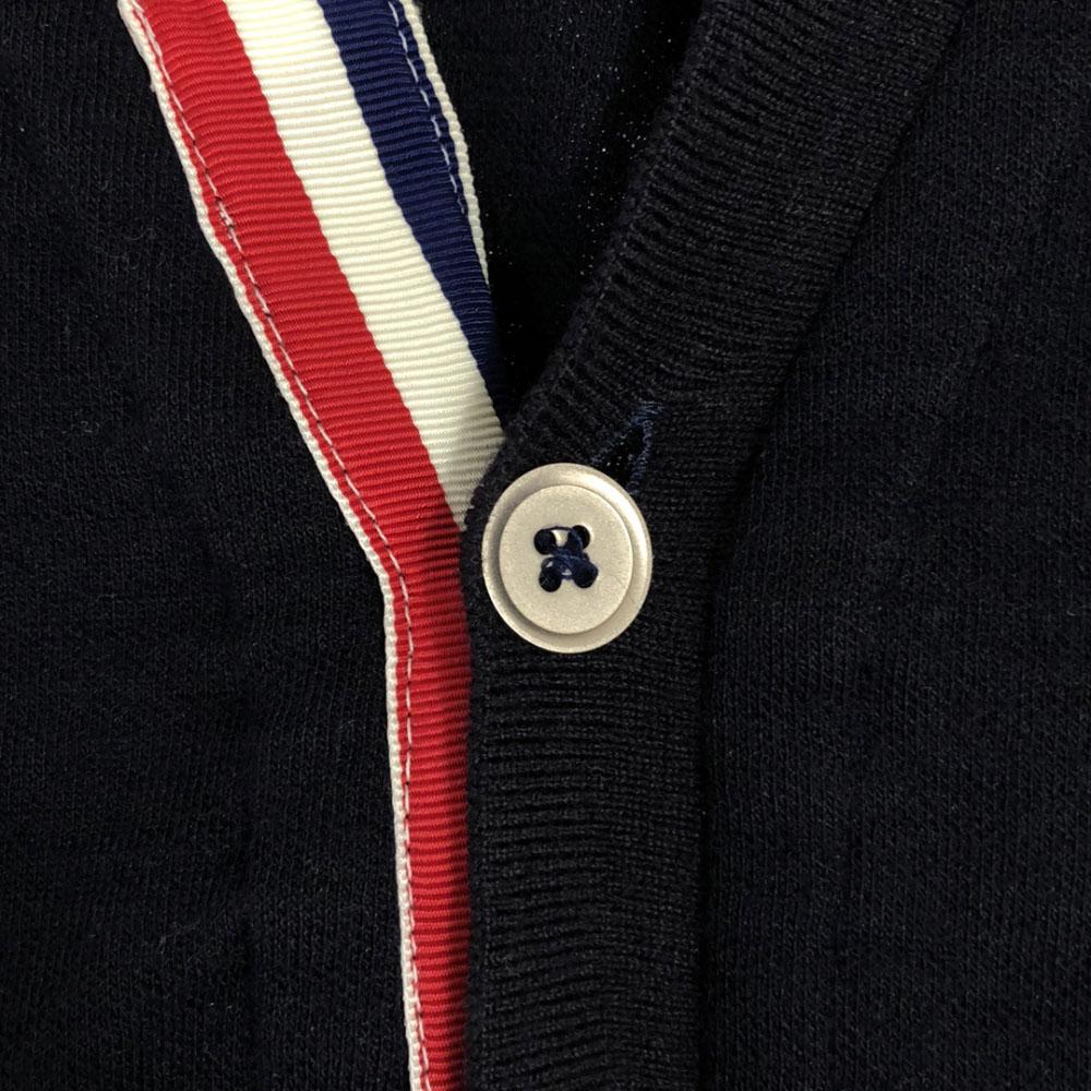 Psycho Bunny Wyprodukowany w Japonii Mieszanka wełny haft Długi rękaw dzianinowy kardigan Męski Używany