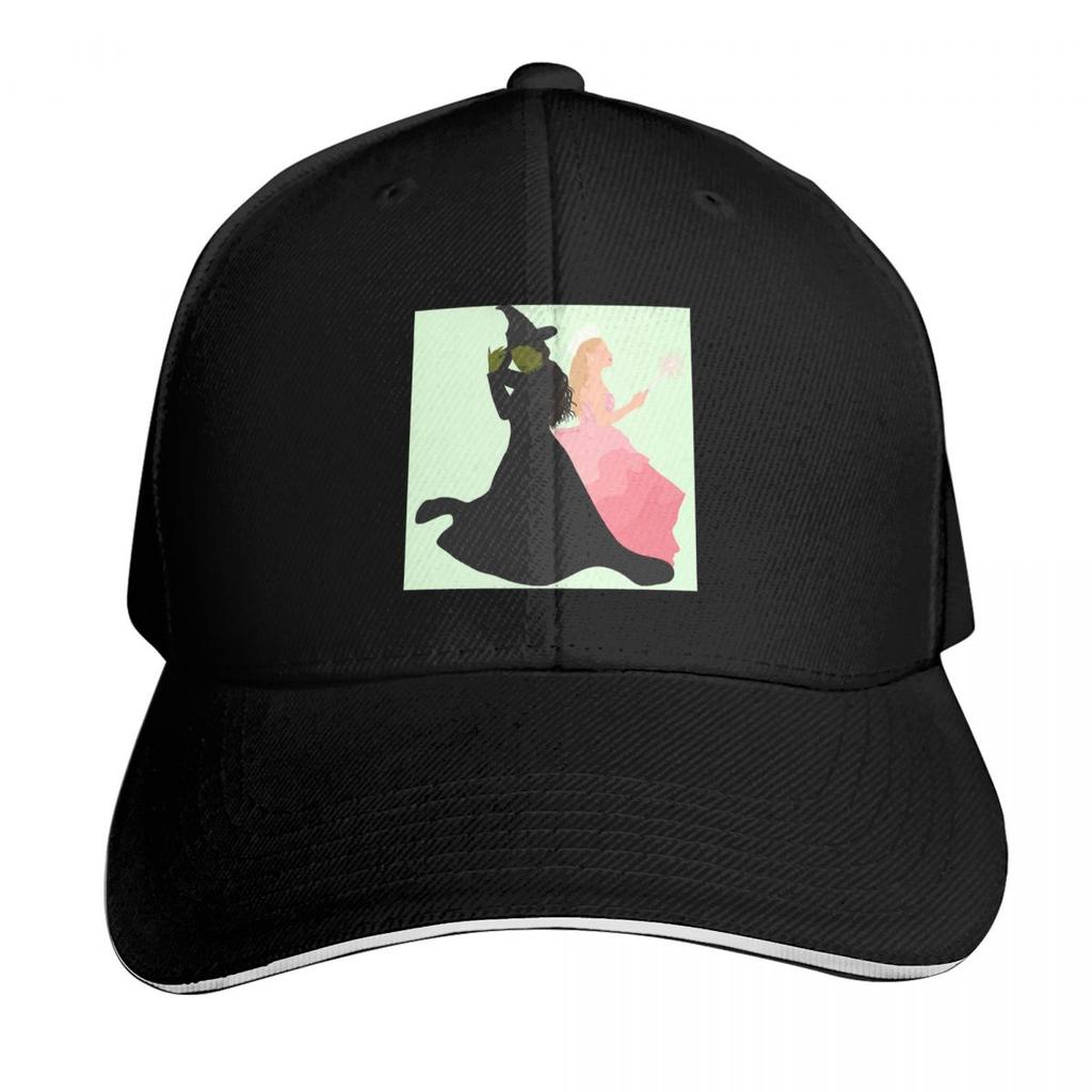 Cappellino con Logo Glinda ed Elphaba del Film Wicked Moda Casual Cappellini da Baseball Cappello Regolabile Hip Hop Estivo Unisex Cappellini da Baseball