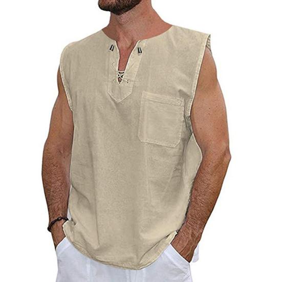 Terrific Summer Top Quick Dry Colorfast All Match Lace Up