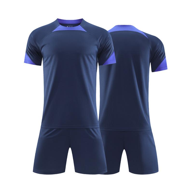 Short-sleeved Football Jersey Set Into The Same Training Jersey for Children, European Size Competition Knitted Jersey Jersey