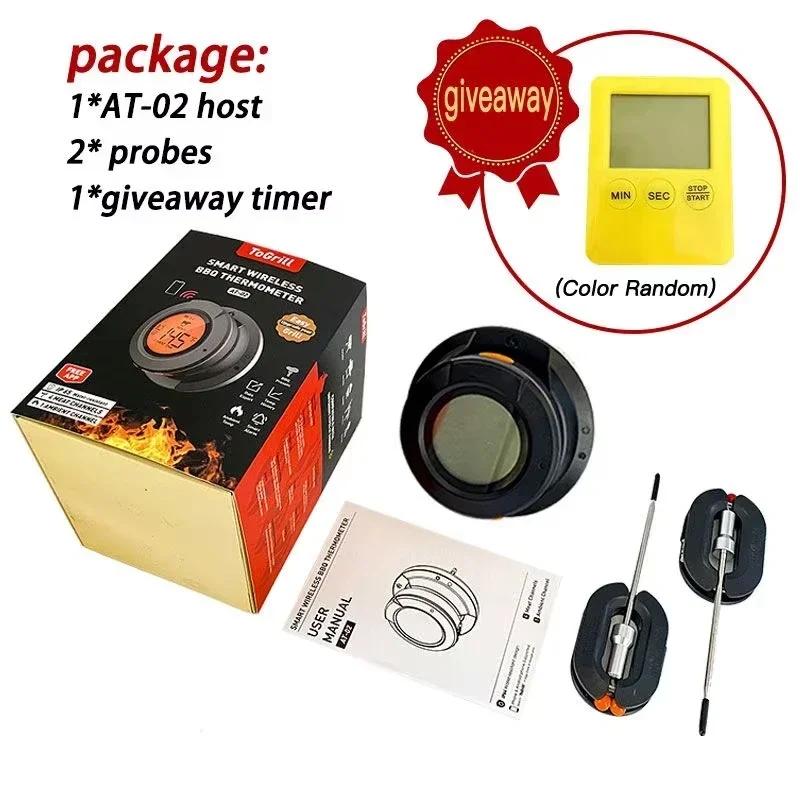 Drahtloses Bluetooth Fleischthermometer Grillthermometer Upgrade Ersatz Wasserdicht Edelstahl Küchen Lebensmittelthermometer Sonden