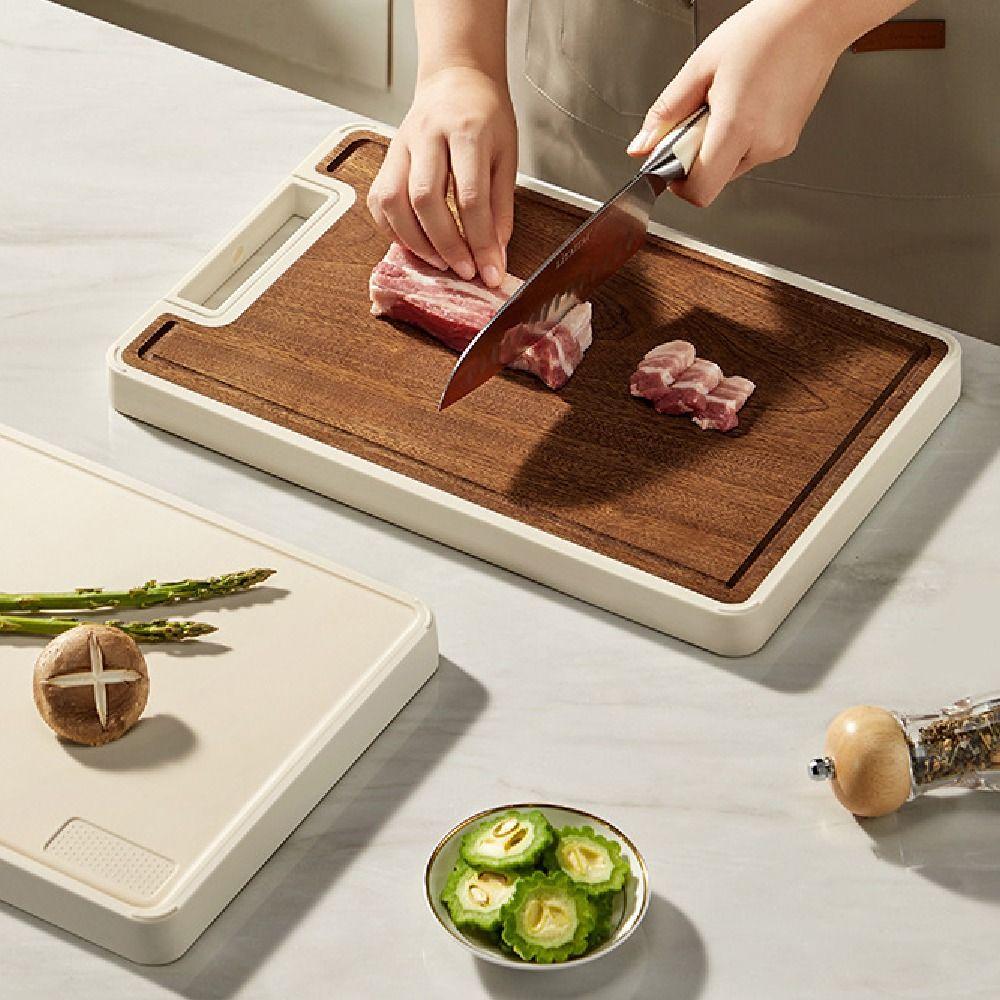 Anti-Bacterial Wood Chopping Board Anti-Mold Kitchen Chopping Block  Cooking Preparation