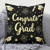 Graduation Pillowcase Congrats Grad Cushion Cover Black Gold Graduation Party Decor Class of  Throw Pillow Student Gift