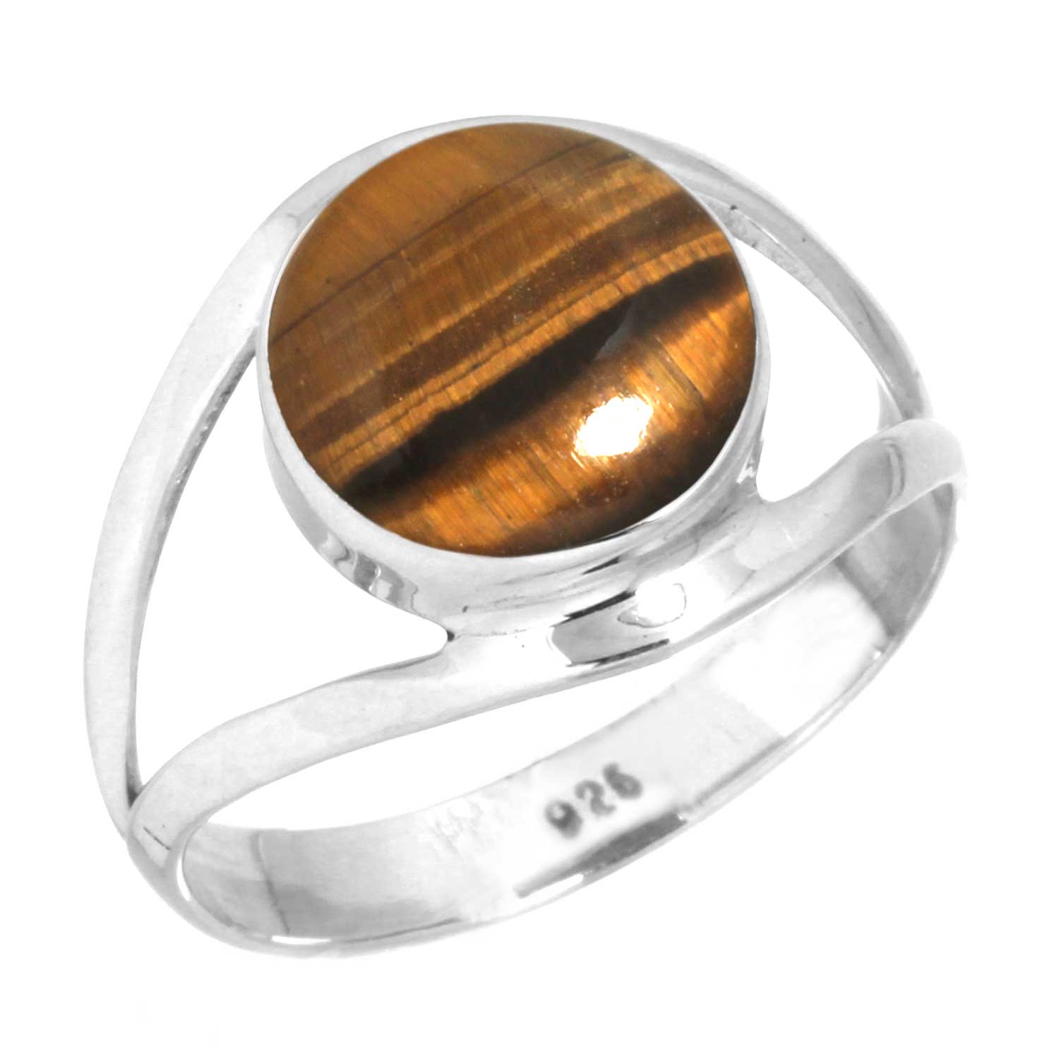 

Кольцо из стерлингового серебра 925 пробы Женское Драгоценный камень Ручная работа Ювелирное изделие Подарок на День дружбы Малахит Лунный камень Розовый кварц Красный камень Дымчатый топаз Тигровый глаз Коктейльное 11.5 глаз тигра