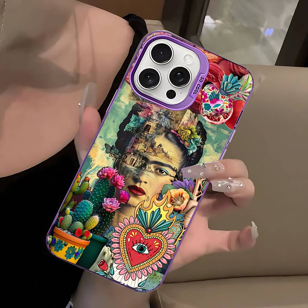 Fashion F-Frida K-KahlosS For IPhone 17 16 15 14 13 12 11 Pro Max Plus Colorful Shockproof Back Phone Case