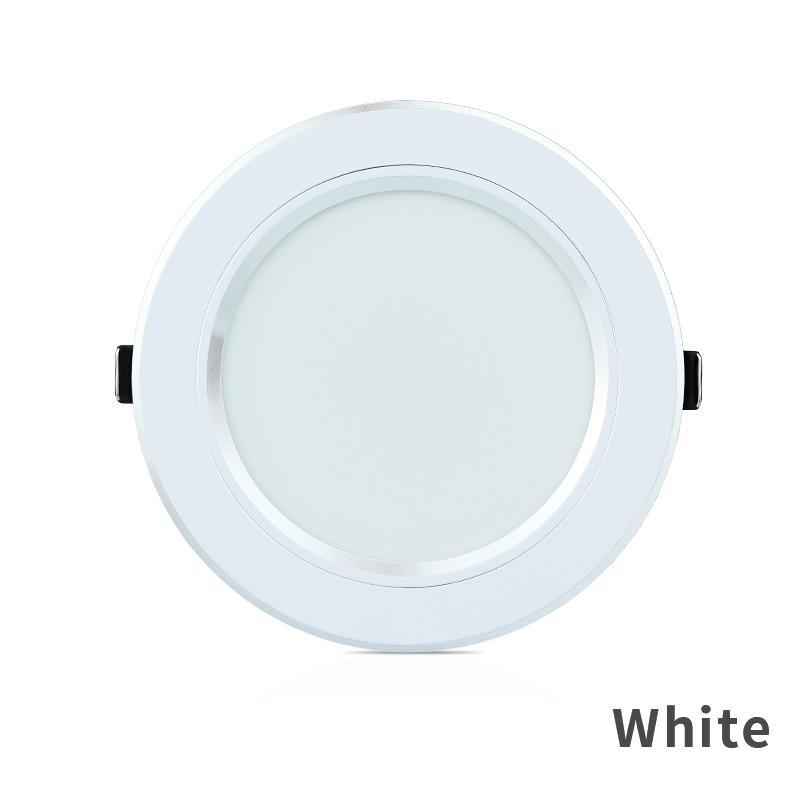 

Світлодіодний світильник 5 Вт 9 Вт 12 Вт 15 Вт 18 Вт Стельовий світильник 220 В Вбудований світильник Кругла світлодіодна панель Внутрішнє освітлення Світлодіодний точковий світильник 9w&Warm white