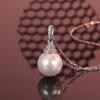 Elegant 925 Sterling Silver Pearl Necklace for Women - Exquisite Small Pearl Pendant