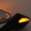 2 Stücke Motorrad Lenkerhalterung Rückspiegel Mit LED-Blinker Für Honda CBR 900 929 954 900RR