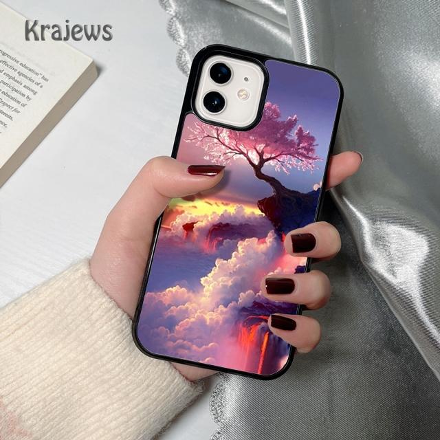Anime Natural Landscape soft Phone Case Cover For iPhone 17 Air 16 15 14 plus 12 13 pro max coque Shell Fundas