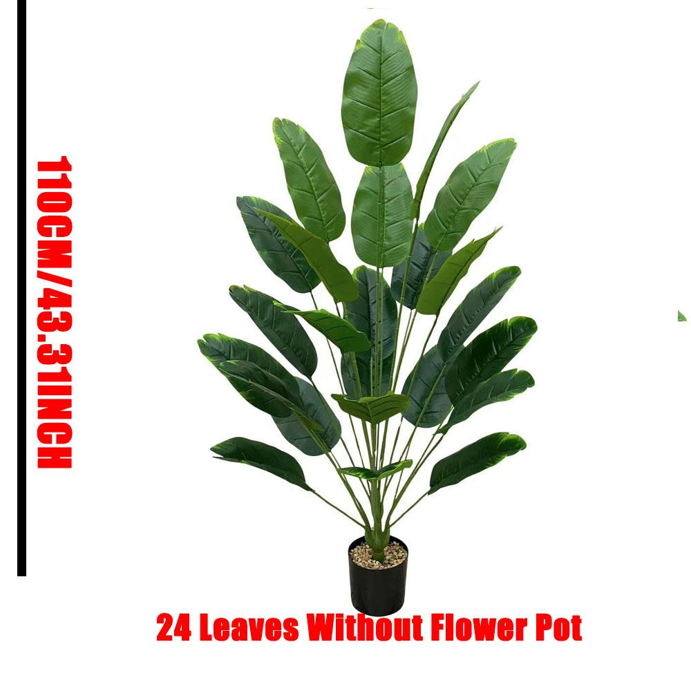 1pc 18 Leaves Artificial Plants Large Tropical Palm Tree Fake Banana Plants Leaves Real Touch for Home Garden Party Decor 2025