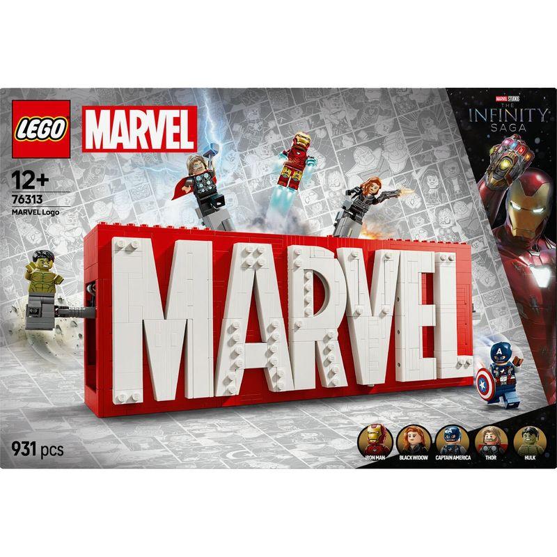 Lego Marvel Logo & Minifigures