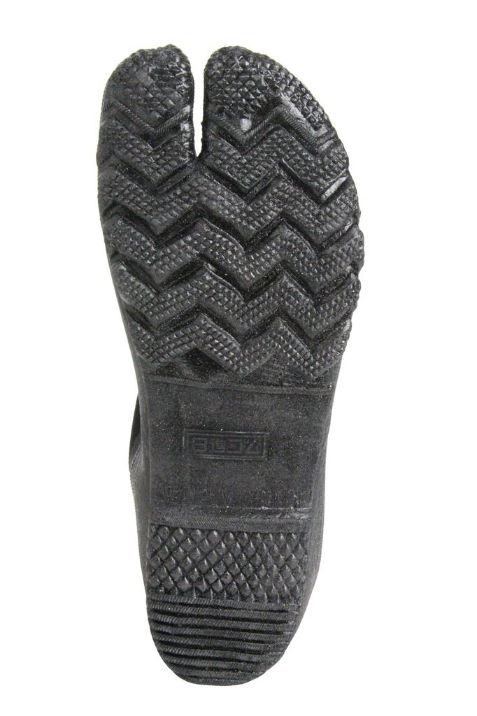 Nissin Rubber Work Shoes, Self-Standing 3-Ply Underwear, High Glue, 3-Ply Seam, No Toe Cap, Men's, Black, Size 25.5 Cm