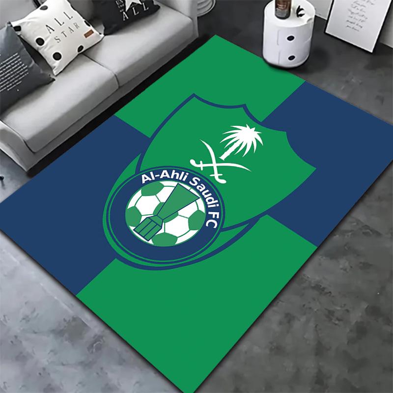 Alahli Saudi Fc Carpet Rug For Living Room Bedroom Home Sofa Decoration Kids Play Nonslip Floor Mat