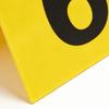 10PCS Evidence Markers Acrylic 1 To 10 Crime Scene Markers Tents Table Number Cards for Detective Game Party