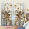 2 Panels Gorgeous Relief Marble Rose Pattern Curtains   Versatile Design Suitable for Any Style   Creating a Peaceful Living Space