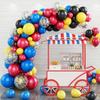 Rennstrecken-Thema Latex-Ballon-Set Dekoration - Dekoration für die Geburtstagsfeier von Jungen