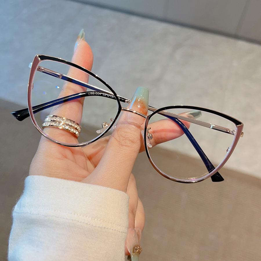 Fashion Glasses Frame Metal Anti Blue Light Glasses Non-Polarized Fashion Accessory