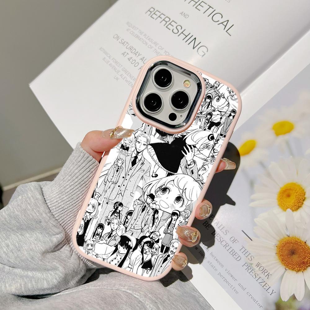 

Чехлы для телефонов Ae98 SPY×FAMILY с аниме-артом для Samsung A13 A32 A53 A04e A54 S24 FE S23 Ultra Infinix Hot 40i Huawei P30, металлическая защитная задняя крышка для камеры Samsung S24 FE