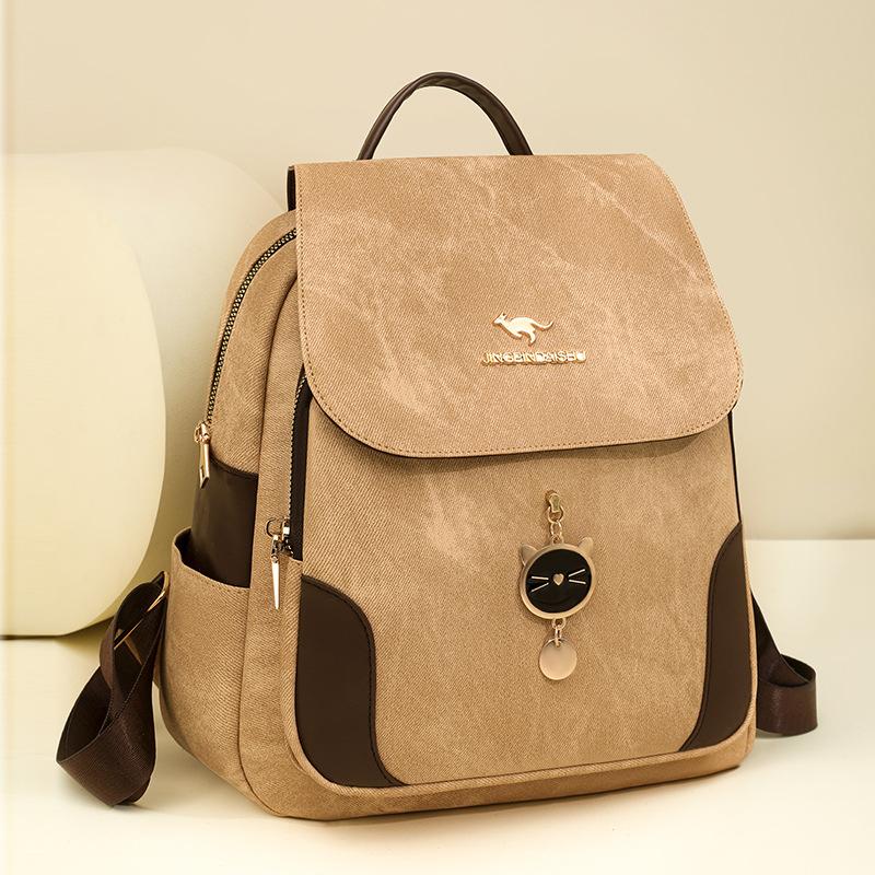 Women's Practical Double-shoulder Bag with High Appearance Quality and Large Capacity Backpack