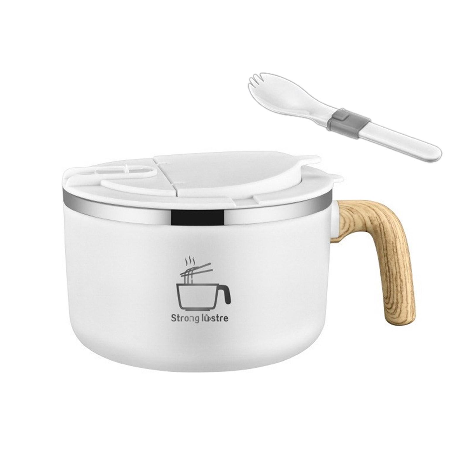 

Функциональная чаша для лапши быстрого приготовления Практичная чаша из нержавеющей стали Прочная чаша для лапши быстрого приготовления для различных настроек