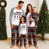 Family Matching Print Sets Pajamas Loungewear Outfits Family Matching Long Sleeve Tops+Pants Set