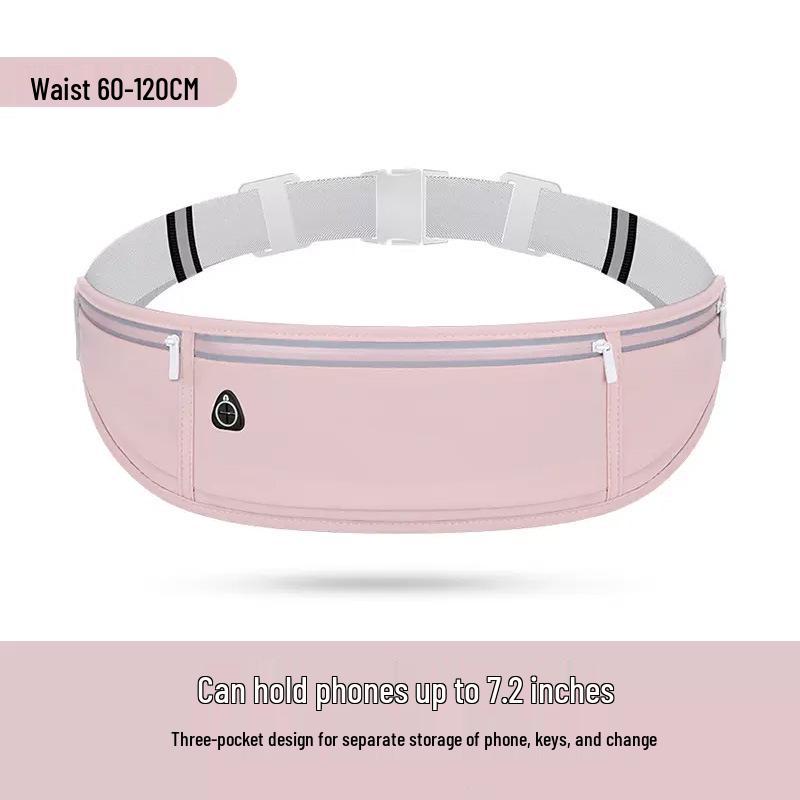 Ultra-Thin Waterproof Lycra Waist Bag with Reflective Zipper for Running
