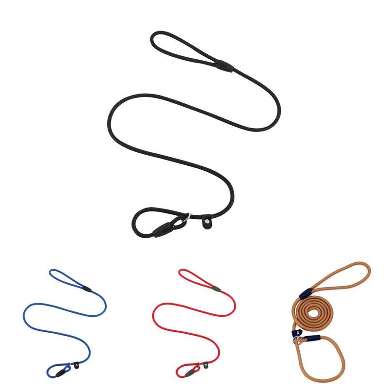 Durable Nylon Dog Leash With Pull-resistant P-chain Perfect For Medium And Small Breeds