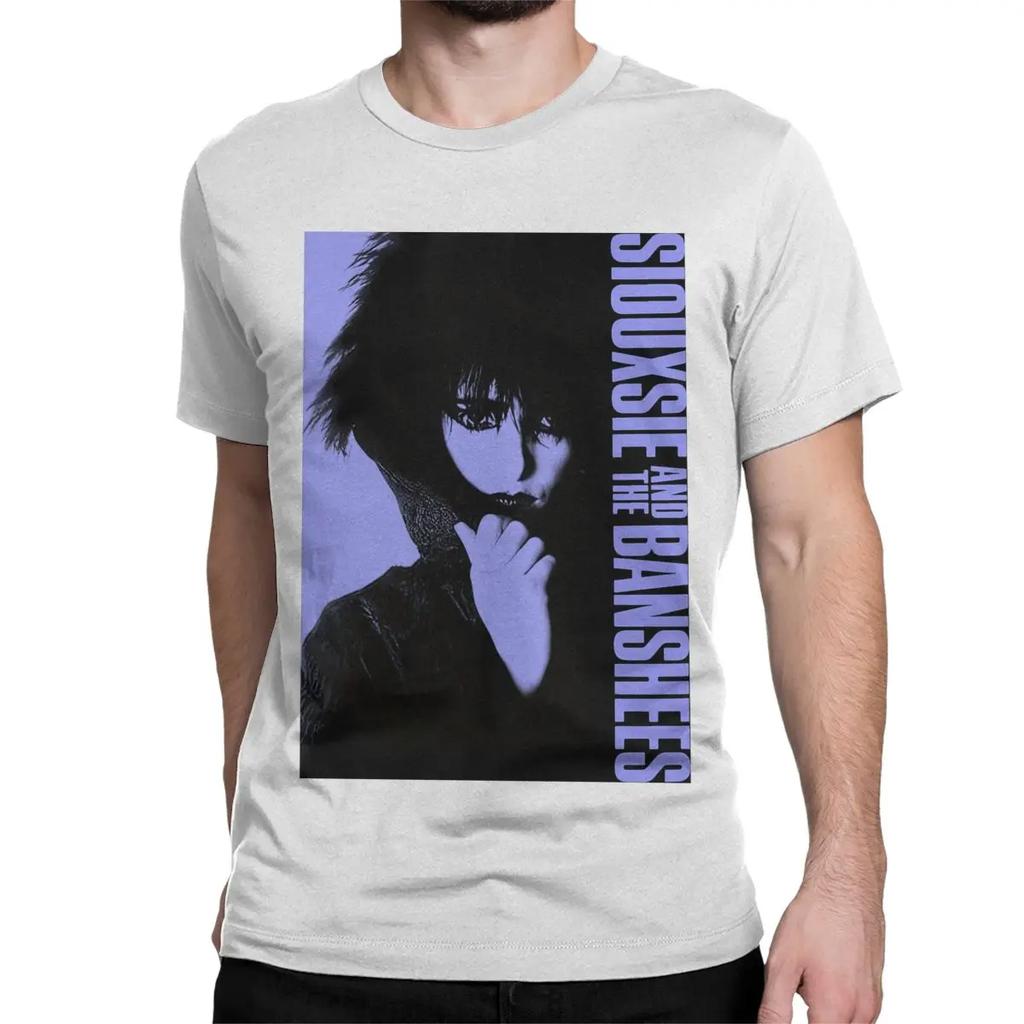 Rock British Punk Music Hip Hop Gothic T Shirt Siouxsie And The Banshees 100% Cotton Tops Casual  Tee Shirt Summer T-Shirts