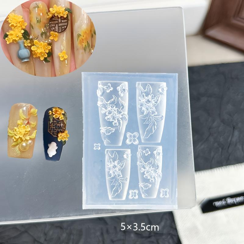 

Цветок Павлин 3D Силиконовая Форма для Ногтей Рельеф в Китайском Стиле Прозрачный Шаблон Инструменты для Дизайна Маникюра DIY Украшение для Нейл-Арта