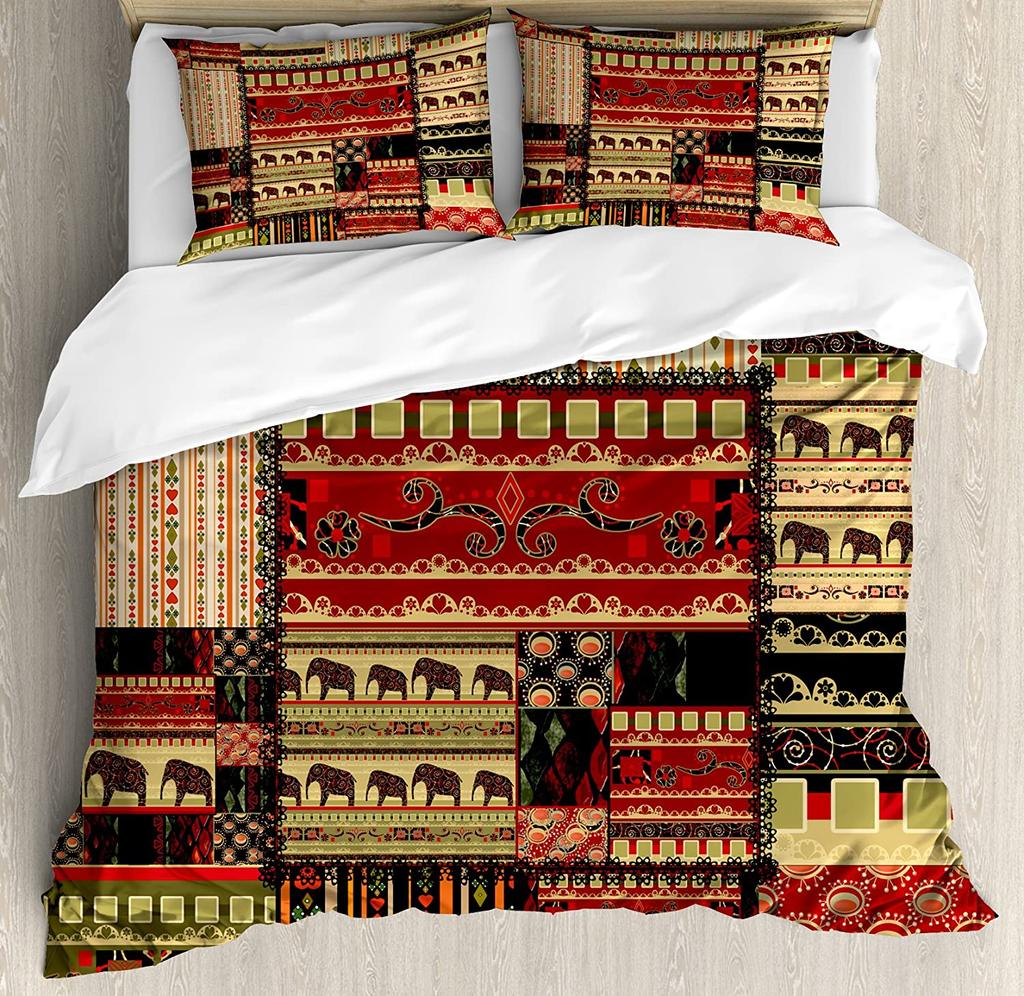 Nursery Bedding Set For Bedroom Bed Home Baby Elephant With Air Balloon Fly Animal Fu Duvet Cover Quilt Cover And Pillowcase