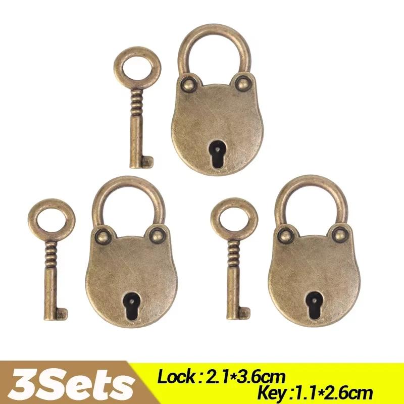 Vintage Mini Kłódka z Głową Misia Metal Stopowy Zamki na Klucze Torby na Biżuterię Pudełko do Przechowywania Bagaż Dziennik Książka Okucia Akcesoria do Zamków
