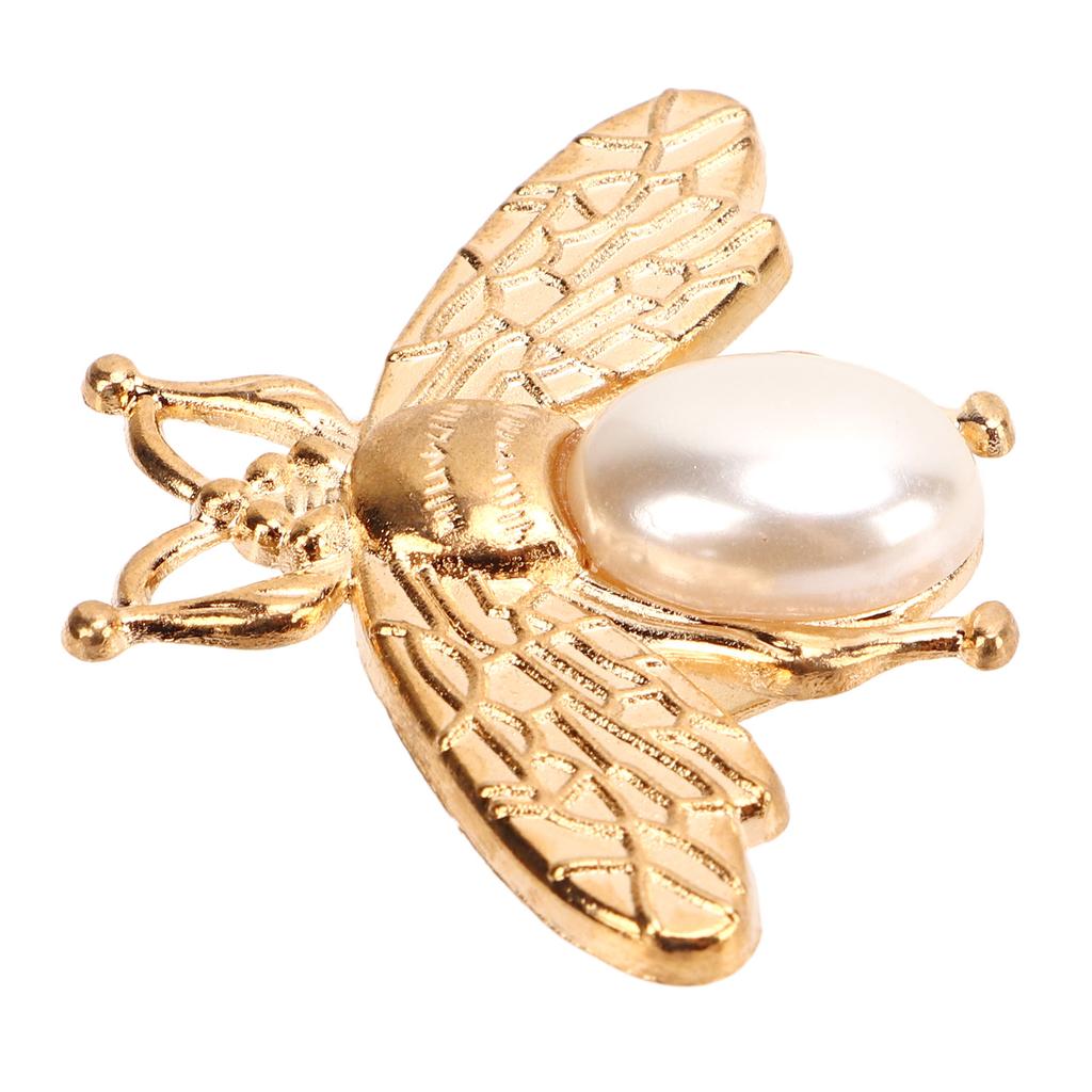 10 Pcs Bee Shape Clasp Turn Lock Light Gold Pearl Bee Shape Twist Lock Buckle For Purse Handbag Backpack Craft Making