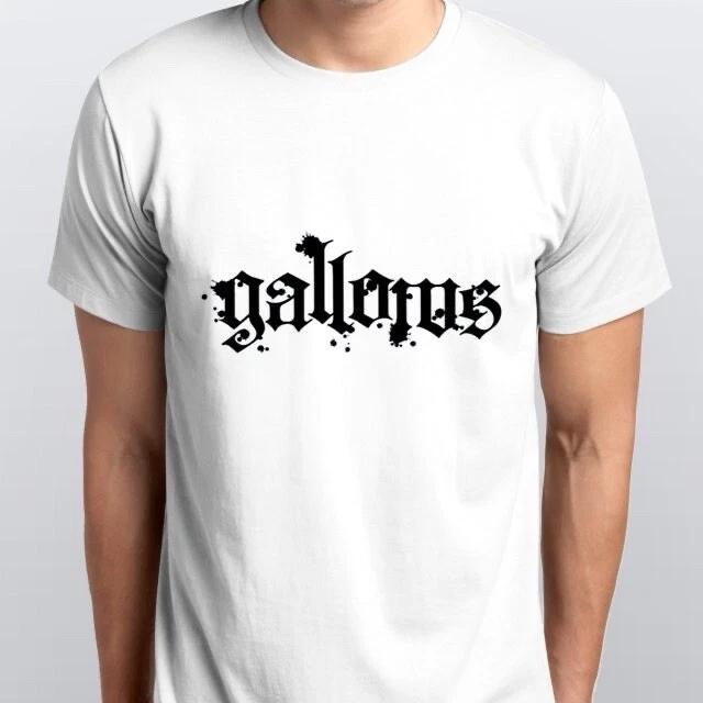 GALLOWS T-SHIRT sizes S M L XL XXL colours Black, White S