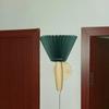 Pleated Lamp Vintage Wall Lamp Nordic Wood Wall Lights for Home Indoor Lighting Bedroom Decor Bathroom Mirror Light Wall Sconce