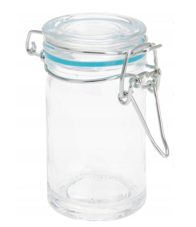 Storage jar with clip 80 ml 4.5x8.5 cm