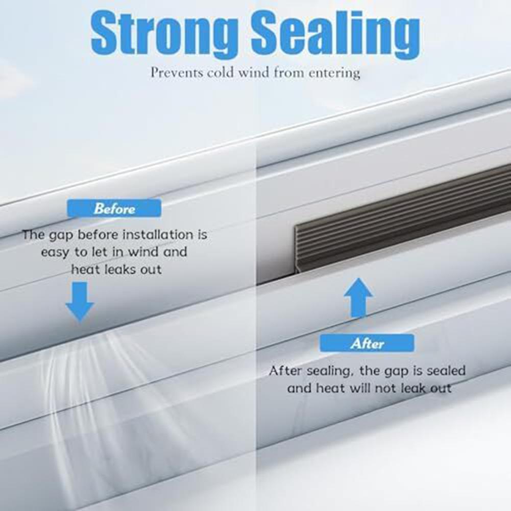 2M/Roll Sliding Window Weather Strips TPE Flexible Cuttable Door Bottom Sealing Strip Soundproofing Windproof Seal Strip Tape