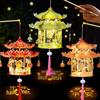 Mid-Autumn Festival Handmade Ancient Style Lanterns - DIY Flower & Palace Luminous Projection Lanterns for Children