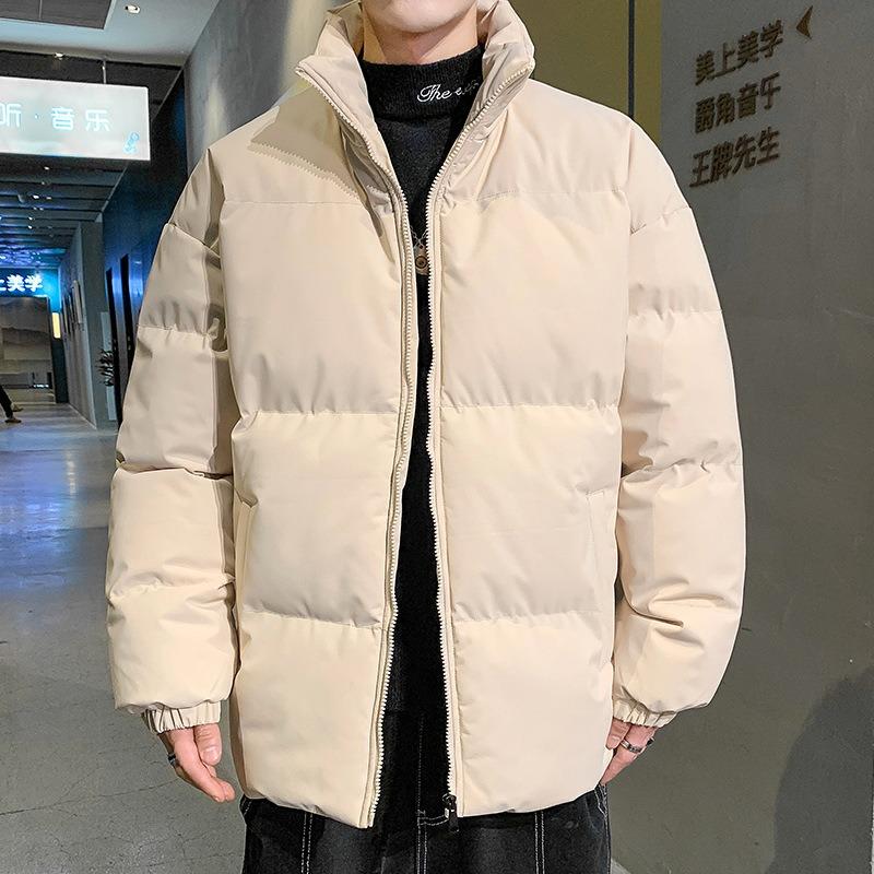 Padded Clothes Men's Winter New Thickened Warm Loose Versatile Cold-proof Stand-up Collar Padded Jacket Casual Padded Jacket Men's Clothes