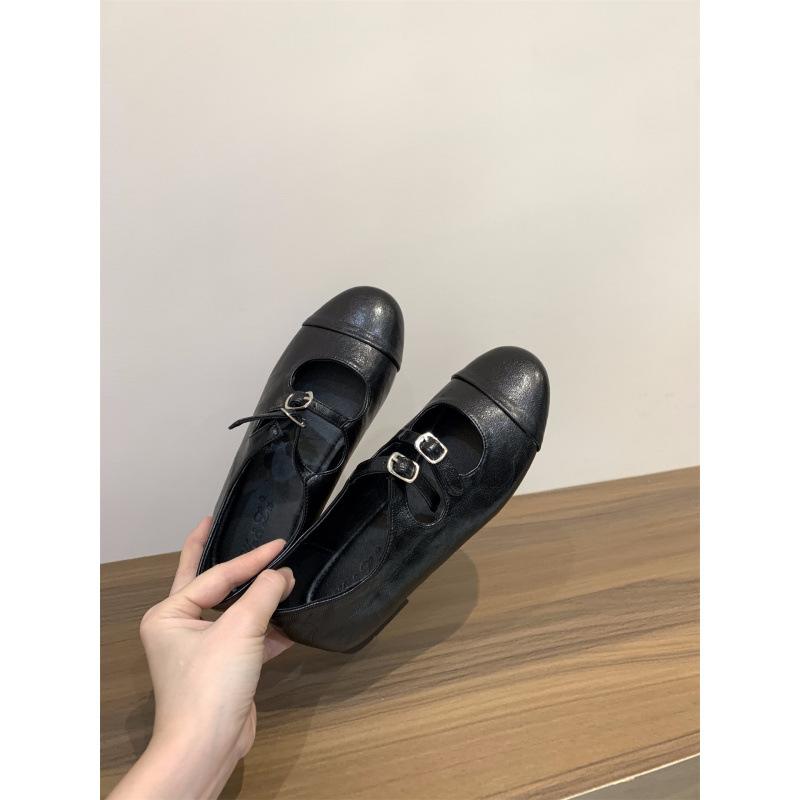 Soft-soled version~ French flat-soled ballet gentle evening shoes women's shoes 2025 spring and autumn retro suede Mary