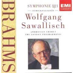 CD BRAHMS, SAWALLISCH; LPO - Symphony 1  CDC7543592 EMI Classics 1991 US Classical Used